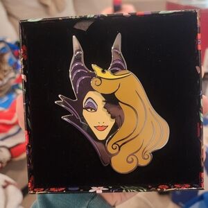 Sleeping Beauty x Villain Split-Face Enamel Pin - Mini Jumbo LE 700